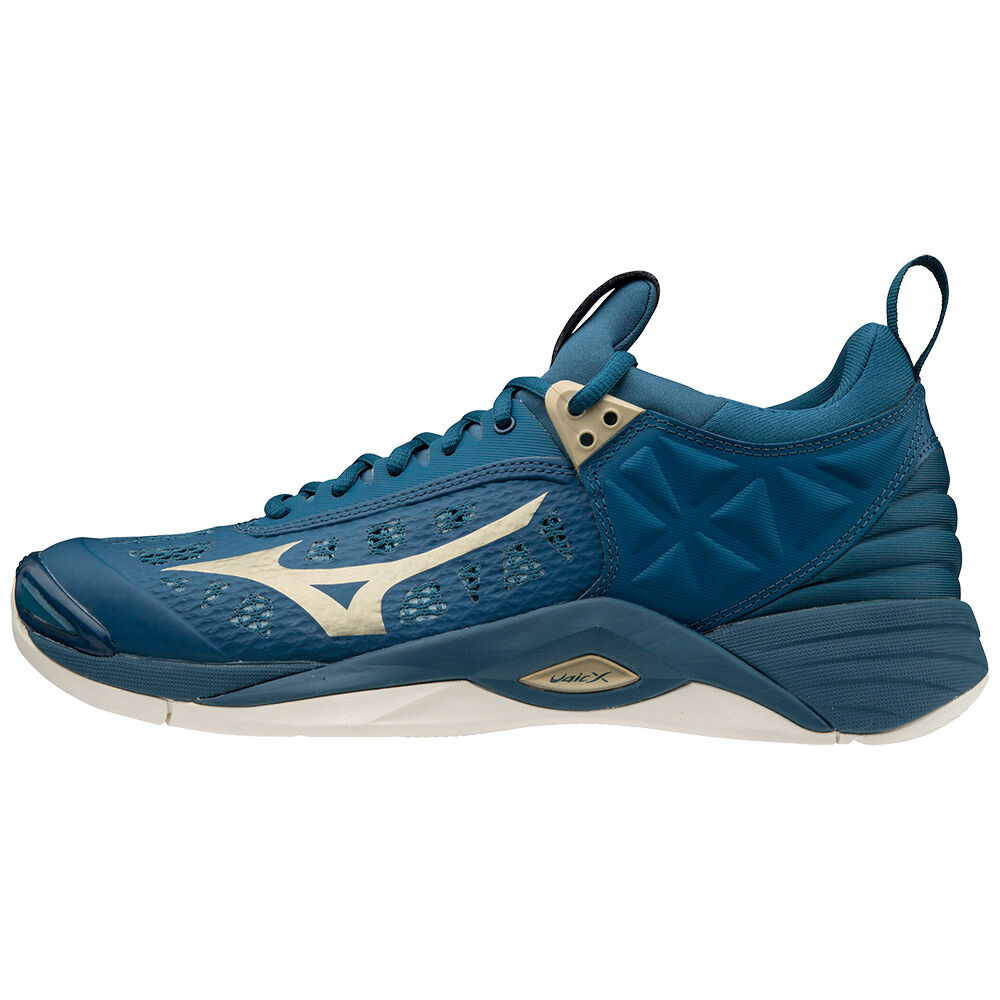 Mizuno Wave Momentum - Erkek Voleybol Ayakkabısı - Mavi Türkiye (HTAEWS-735)